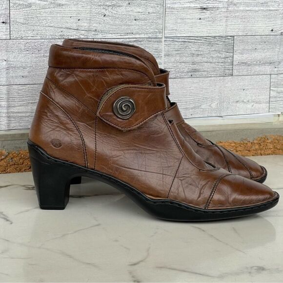 Josef Seibel Leather Tina Heel Ankle Boots size 40/8.5 - Picture 1 of 14